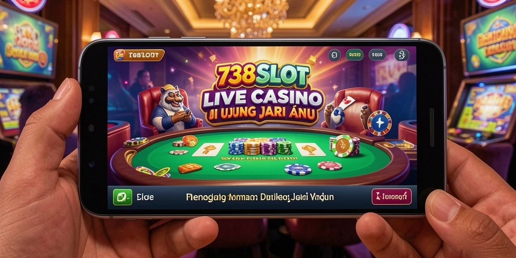 Gameplay Live Casino 738SLOT yang mendebarkan dan interaktif di layar Anda.