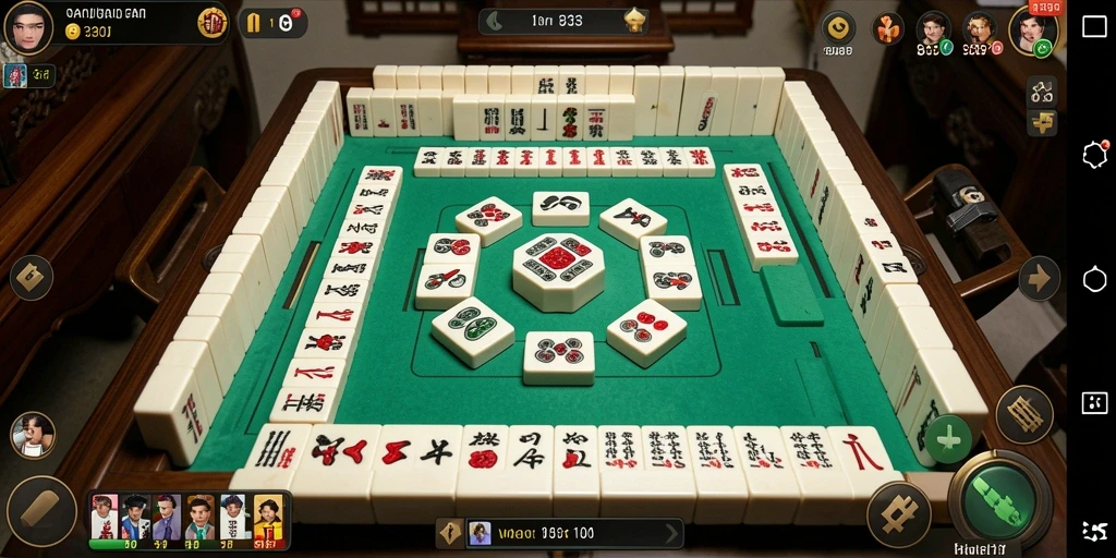 Tampilan gameplay Mahjong yang menantang dan menarik.