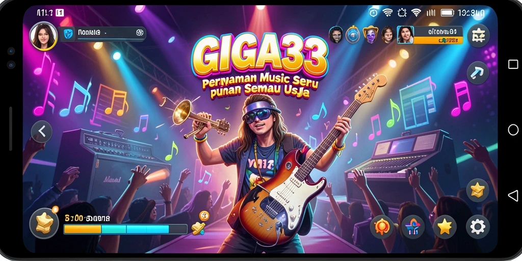 Screenshot utama GIGA33 menampilkan gameplay interaktif yang menyenangkan.