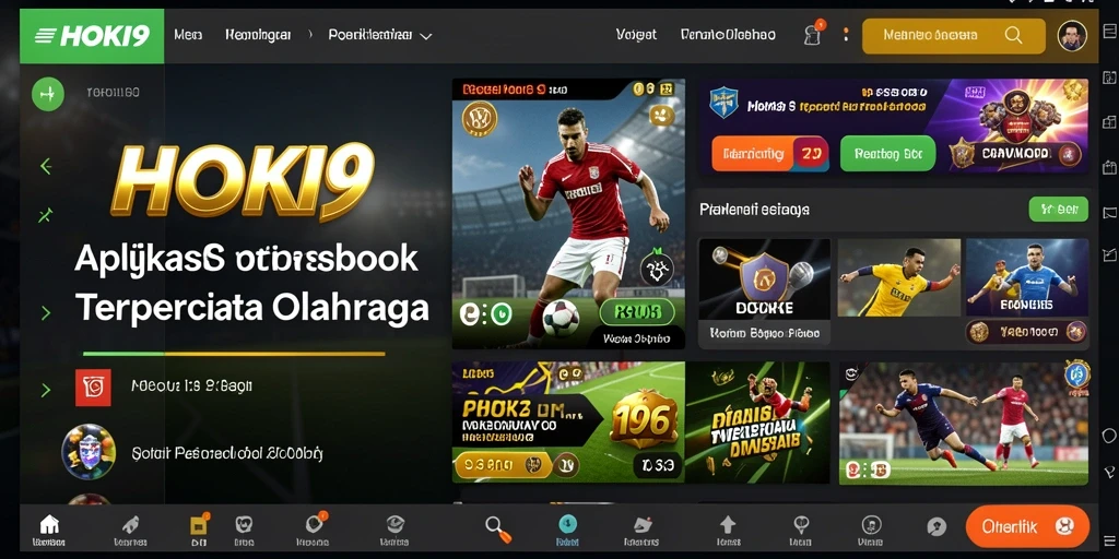 Tampilan gameplay HOKI9 menunjukkan berbagai opsi taruhan olahraga.