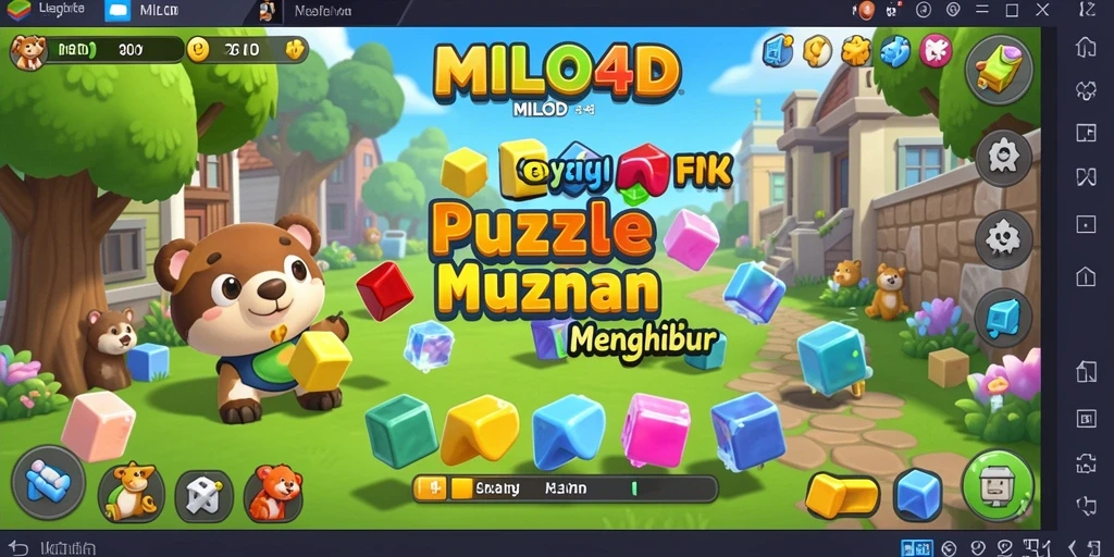 Screenshot gameplay MILO4D menampilkan berbagai tantangan Puzzle yang menarik.