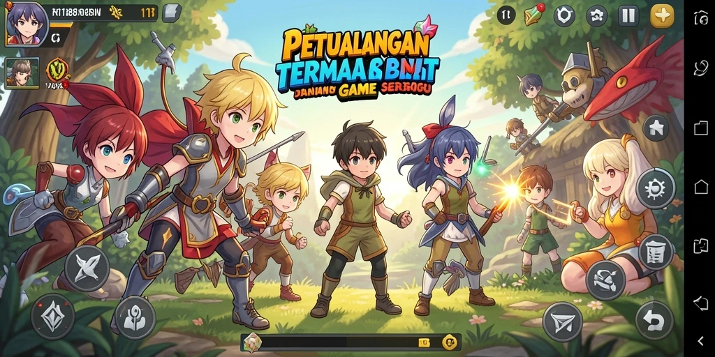 Tangkapan layar menampilkan karakter Anime dalam aksi seru di RI188.