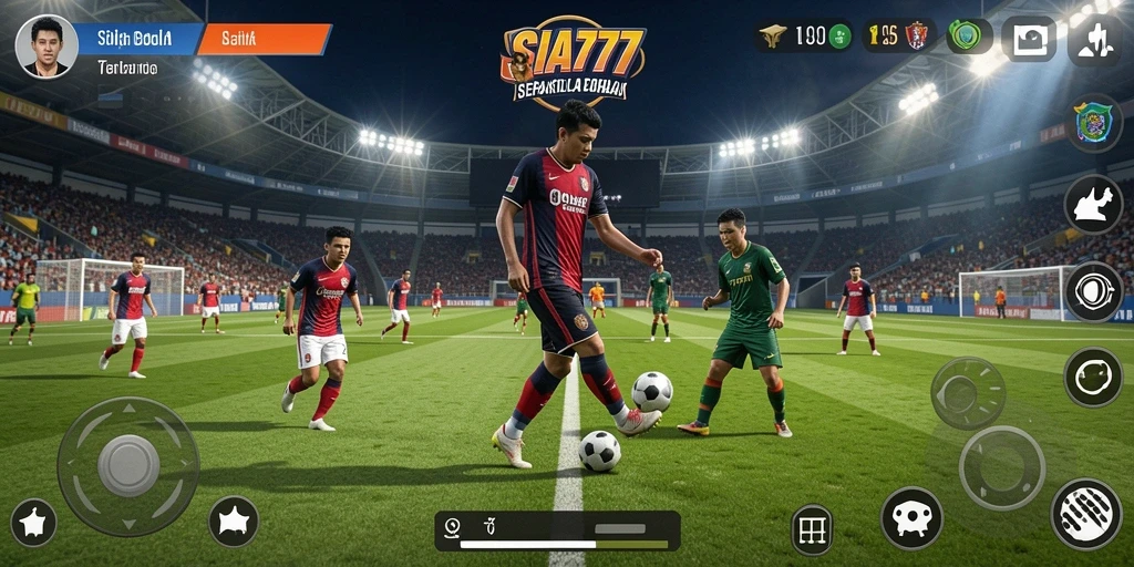 Screenshot gameplay SIA777 dengan aksi menarik di lapangan.